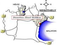 Hotel Helikon Keszthely Balaton-Landkarte